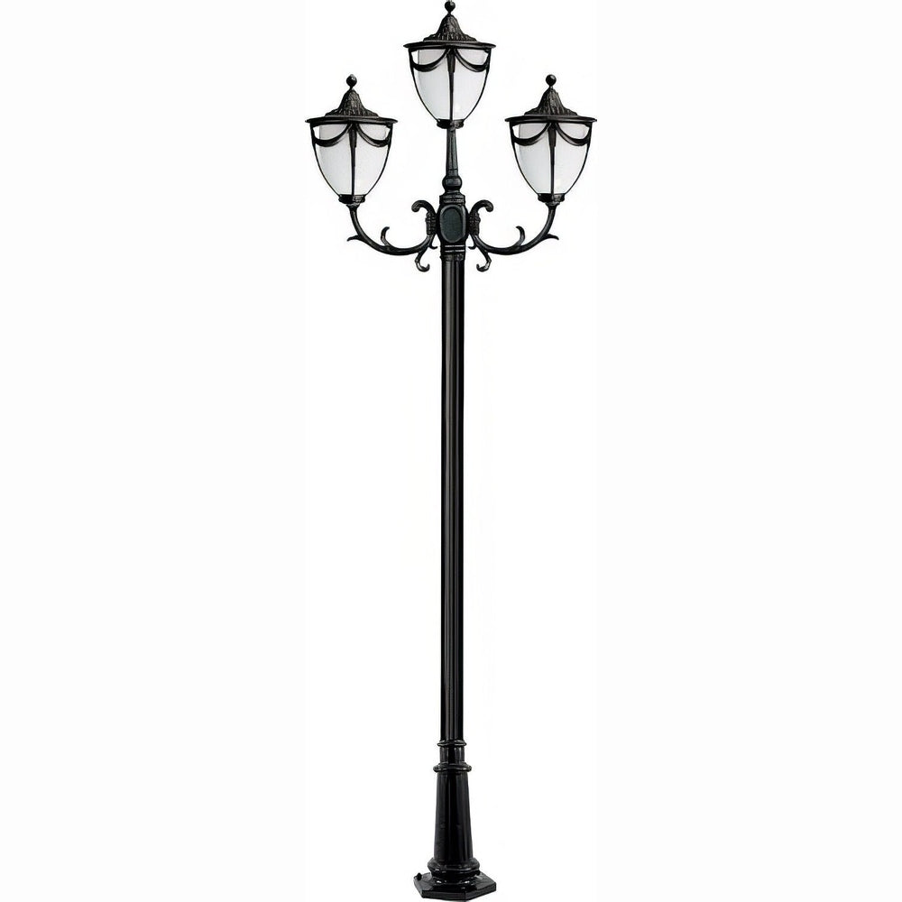 Dabmar Lighting GM4803-L18-30K-B bronze post light & pole