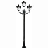 Dabmar Lighting GM4803-L18-RGBW-B black post light & pole