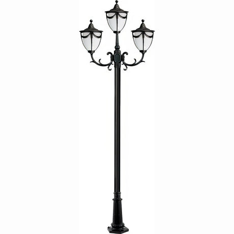 Dabmar Lighting GM4803-L54-30K-B black post light & pole