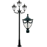 Dabmar Lighting GM4803-LED16-VG verde green post light fixture