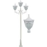 Dabmar Lighting GM4803-LED16-W white post light fixture