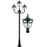 Dabmar Lighting GM4803-VG verde green post light fixture
