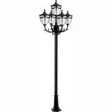Dabmar Lighting GM4805-L30-RGBW-B black post light & pole