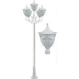 Dabmar Lighting GM4805-W white post light fixture