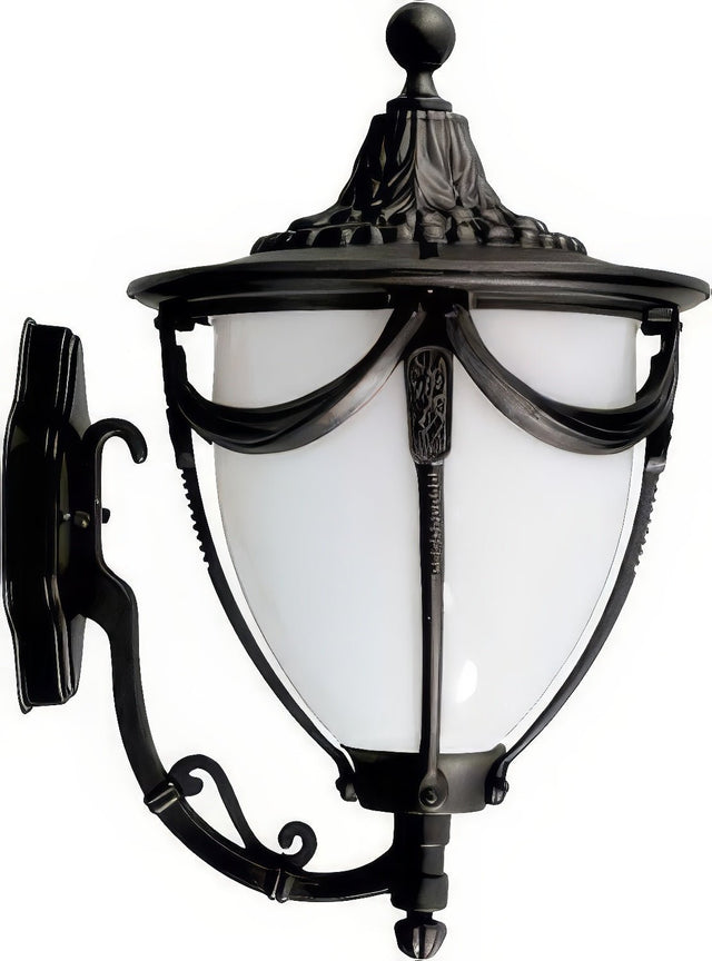 Dabmar Lighting GM485-L18-65K-B black outdoor wall light fixture