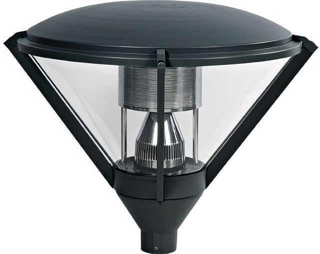 Dabmar Lighting GM500-L30-30K-B black outdoor post light fixture