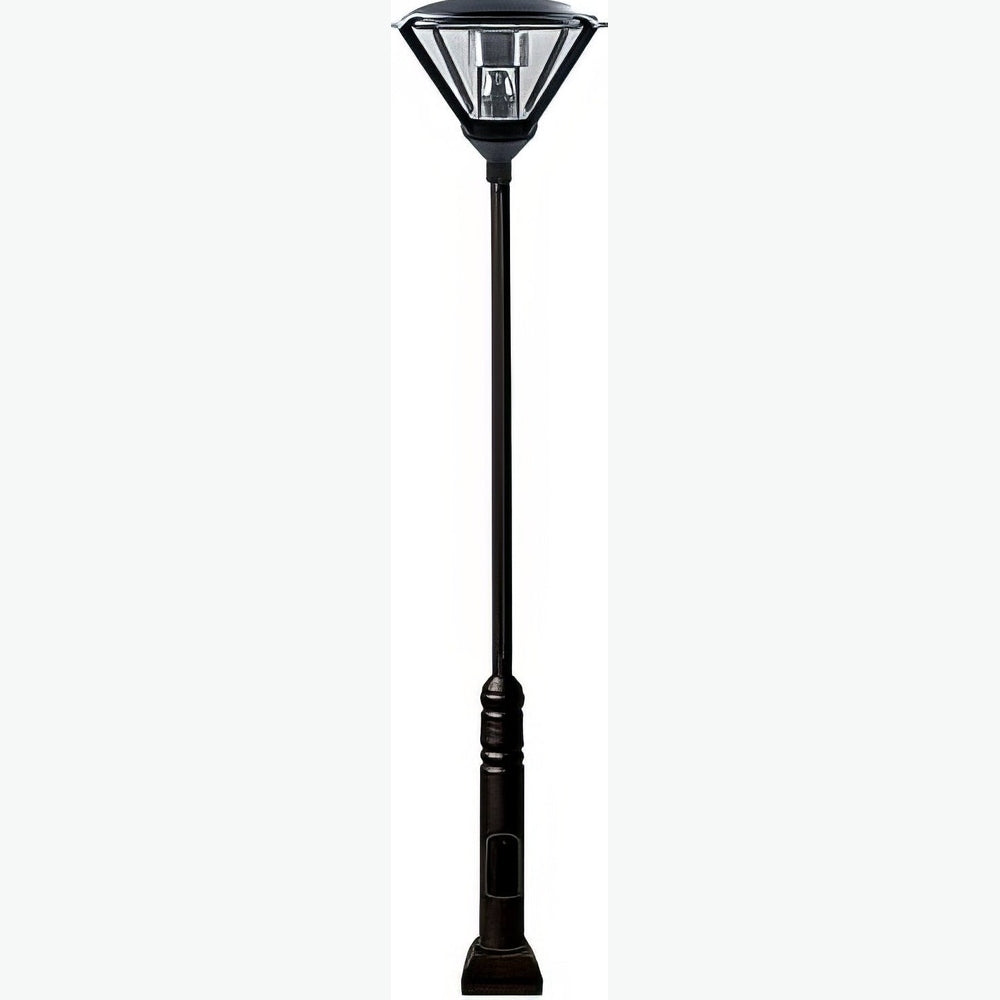 Dabmar Lighting GM5001-L30-65K-B black post light & pole