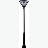 Dabmar Lighting GM5001-L30-65K-B black post light & pole