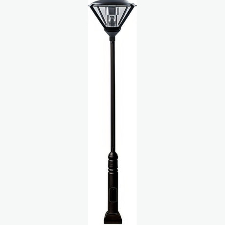 Dabmar Lighting GM5001-L30-65K-B black post light & pole