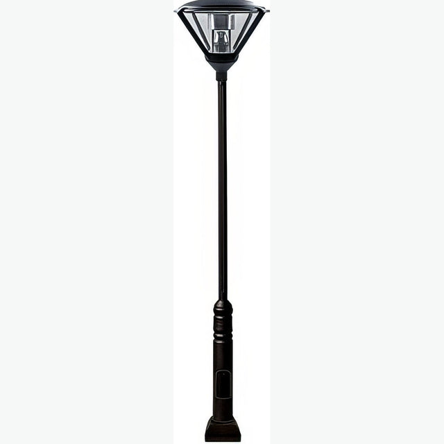 Dabmar Lighting GM5001-L30-65K-B black post light & pole