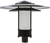 Dabmar Lighting GM510-L20-30K-B-FR black outdoor post light fixture
