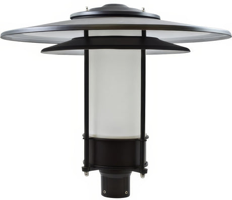 Dabmar Lighting GM510-L20-30K-B-FR black outdoor post light fixture
