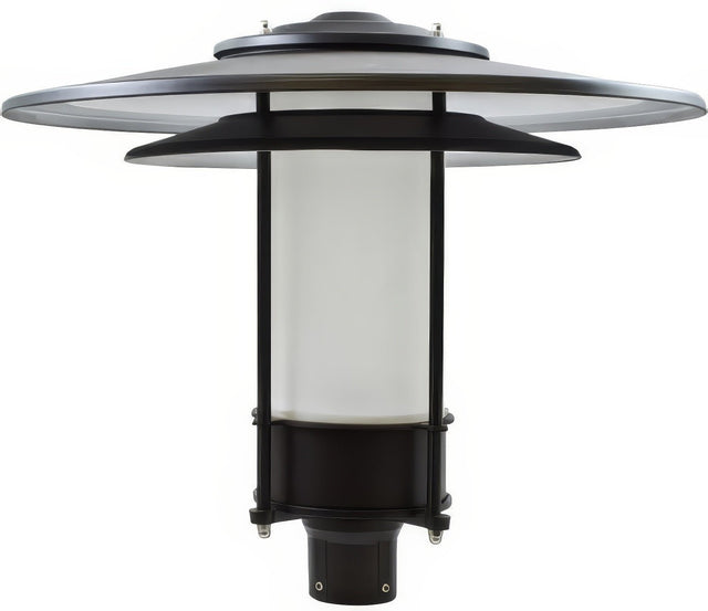Dabmar Lighting GM510-L20-30K-B-FR black outdoor post light fixture