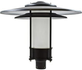 Dabmar Lighting GM510-L20-50K-B-FR black outdoor post light fixture