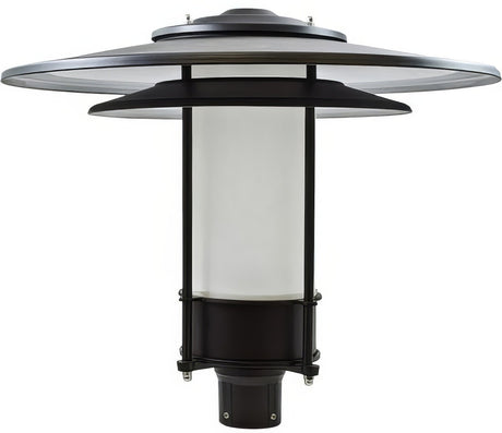 Dabmar Lighting GM510-L20-50K-B-FR black outdoor post light fixture