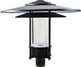 Dabmar Lighting GM510-L20-50K-B black outdoor post light fixture