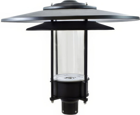 Dabmar Lighting GM510-L20-50K-B black outdoor post light fixture