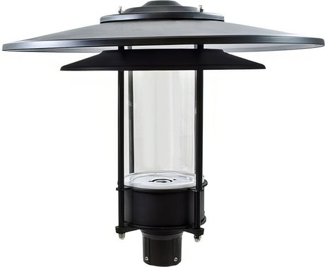 Dabmar Lighting GM510-L30-30K-B black outdoor post light fixture