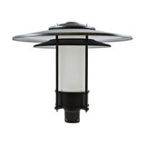 Dabmar Lighting GM510-L30-65K-B-FR black outdoor post light fixture
