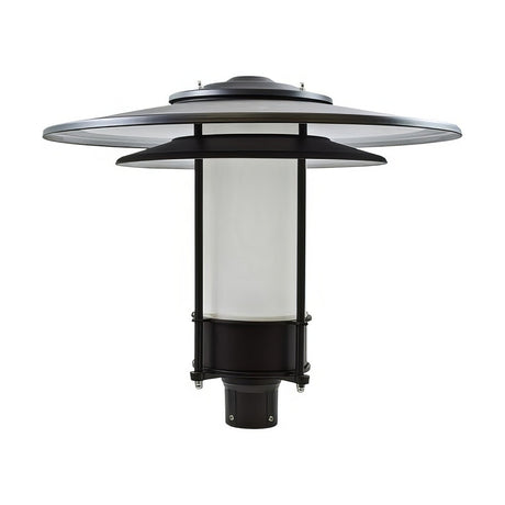 Dabmar Lighting GM510-L30-65K-B-FR black outdoor post light fixture