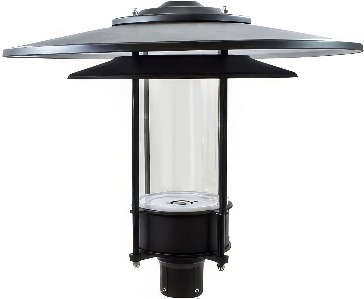 Dabmar Lighting GM510-L30-65K-B black outdoor post light fixture