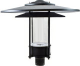 Dabmar Lighting GM510-L30-65K-B black outdoor post light fixture