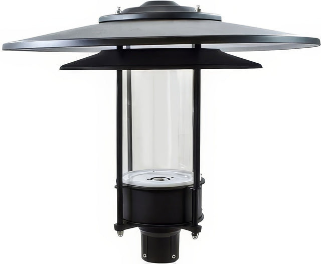 Dabmar Lighting GM510-L30-65K-B black outdoor post light fixture