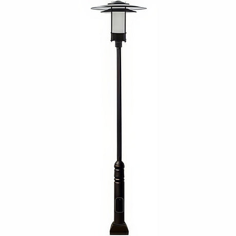 Dabmar Lighting GM5101-L20-30K-B-FR black post light & pole