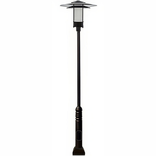 Dabmar Lighting GM5101-L20-30K-B-FR black post light & pole