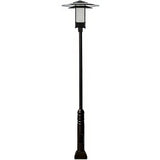 Dabmar Lighting GM5101-L20-50K-B-FR black post light & pole