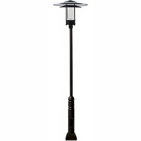 Dabmar Lighting GM5101-L20-50K-B black post light & pole