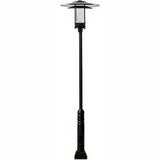 Dabmar Lighting GM5101-L30-65K-B black post light & pole