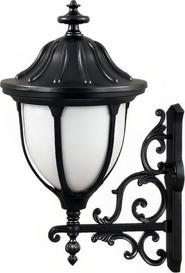 Dabmar Lighting GM545-L6-60K-B black outdoor wall light fixture