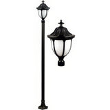 Dabmar Lighting GM5501-LED16-B black post light fixture