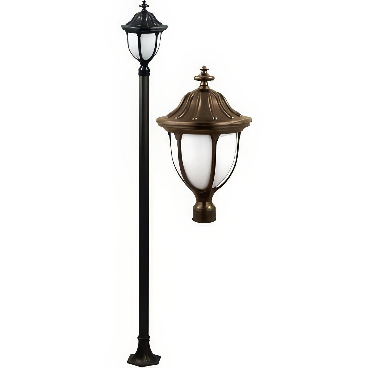 Dabmar Lighting GM5501-LED16-BZ bronze post light fixture