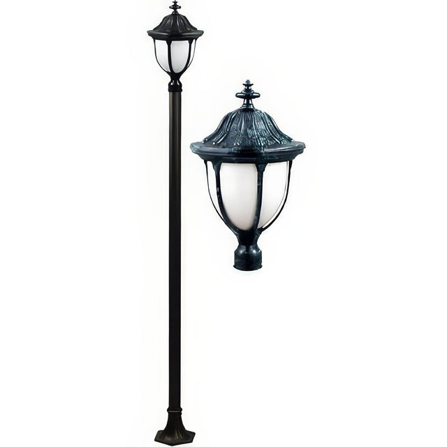 Dabmar Lighting GM5501-VG verde green post light fixture