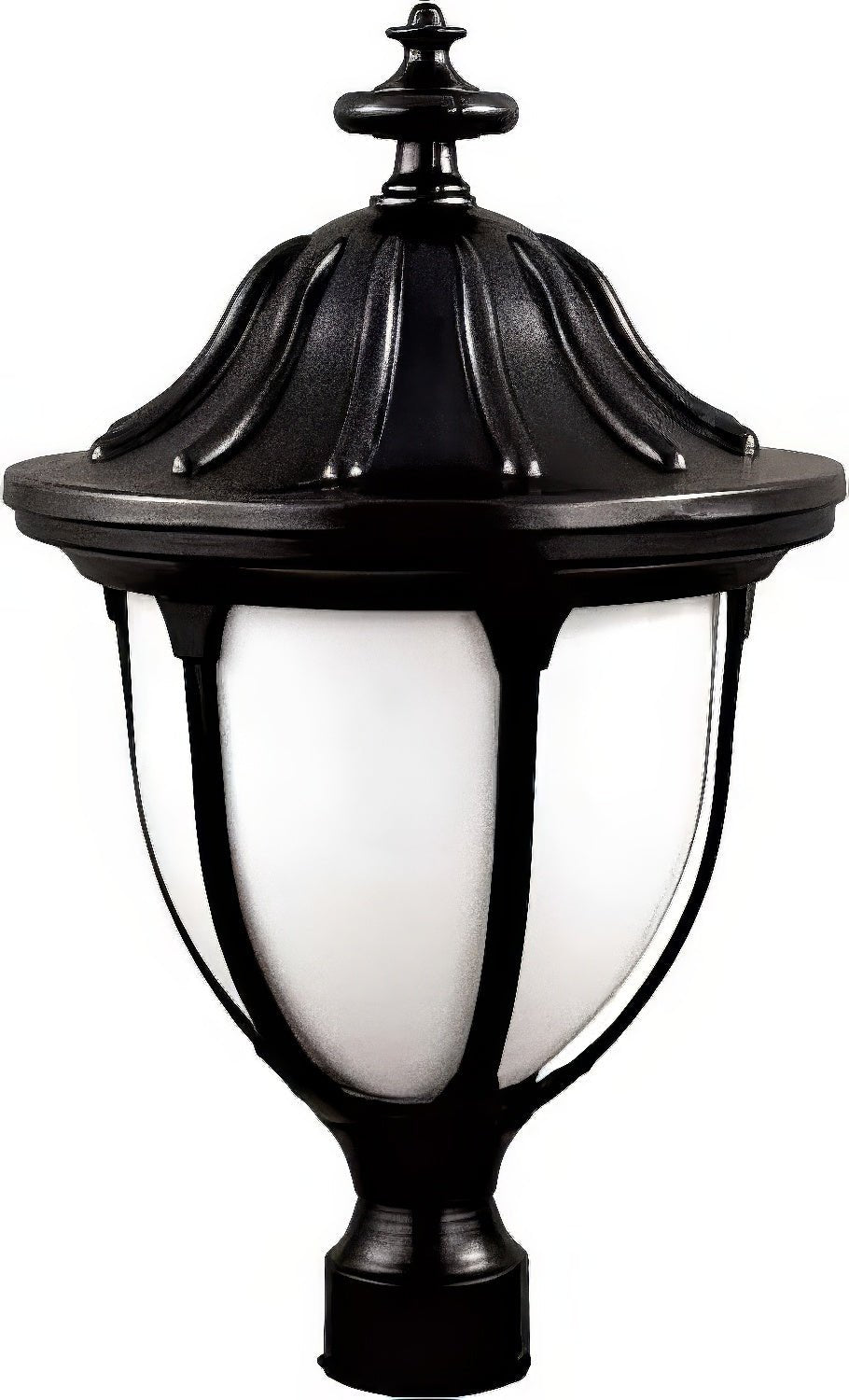 Dabmar Lighting GM552-L6-30K-B black outdoor post light fixture