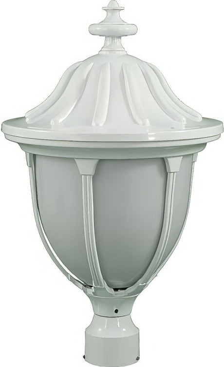 Dabmar Lighting GM552-L6-30K-W white outdoor post light fixture