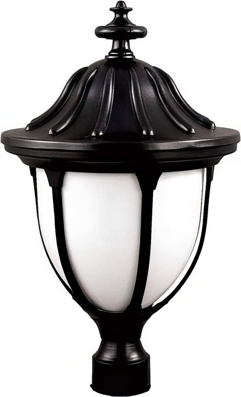 Dabmar Lighting GM552-L6-60K-B black outdoor post light fixture