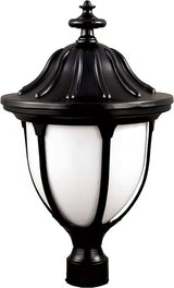 Dabmar Lighting GM552-L9-27K-B black outdoor post light fixture
