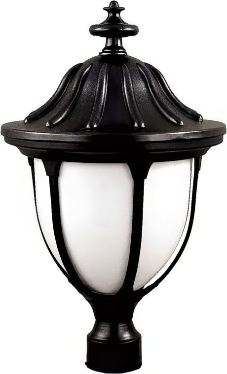Dabmar Lighting GM552-L9-40K-B black outdoor post light fixture