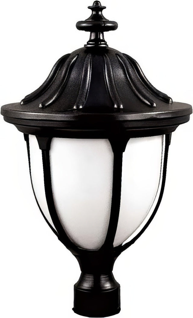 Dabmar Lighting GM552-L9-40K-B black outdoor post light fixture