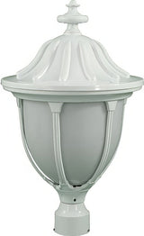 Dabmar Lighting GM552-L9-40K-W white outdoor post light fixture