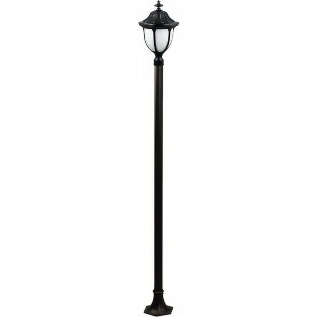 Dabmar Lighting GM5521-L18-30K-B black post light & pole