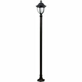 Dabmar Lighting GM5521-L18-65K-B black post light & pole