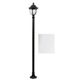 Dabmar Lighting GM5521-L9-27K-W white post light & pole