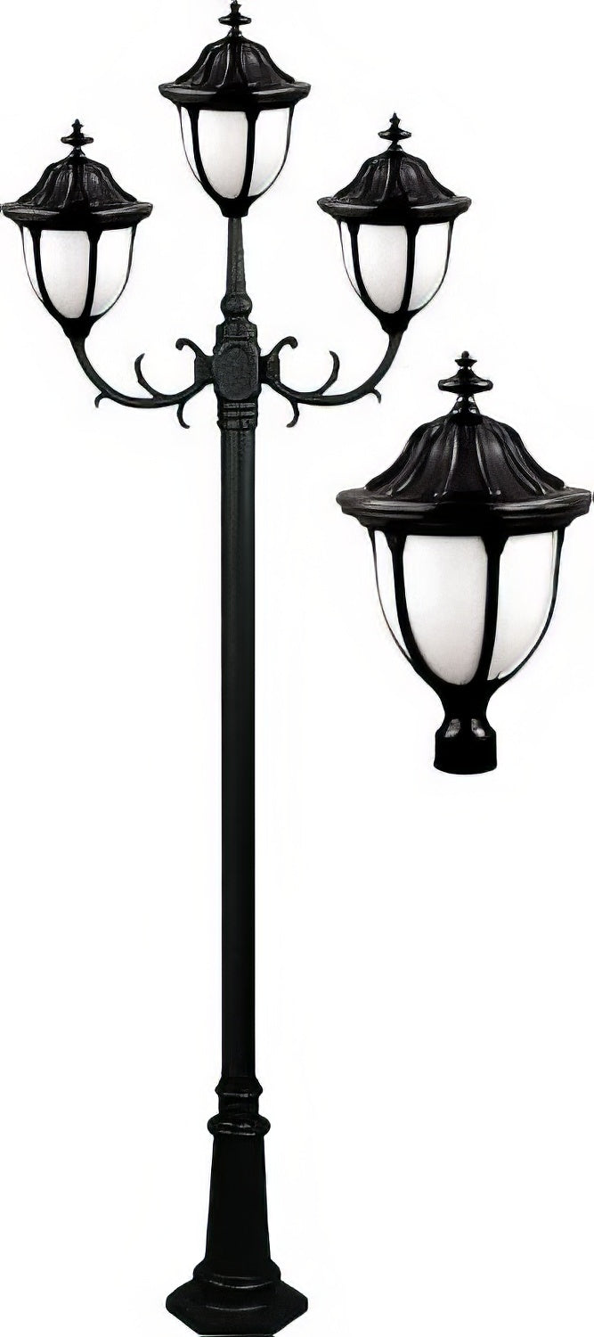 Dabmar Lighting GM5523-B black post light & pole