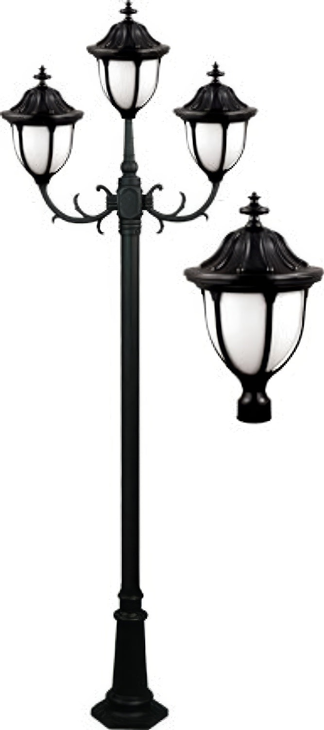 Dabmar Lighting GM5525-B black post light fixture
