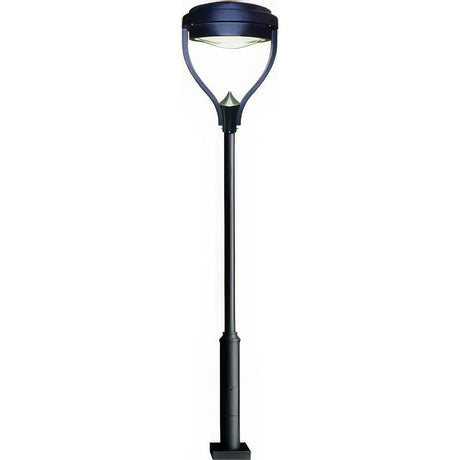 Dabmar Lighting GM5701-LB60-50K-B black post light & pole