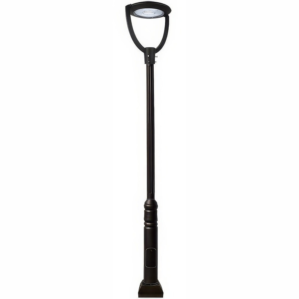 Dabmar Lighting GM5721-LB75-50K-B black post light & pole